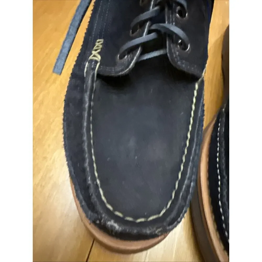 Yuketen Maine Guide Ox - Navy Suede, Size 12D, Vibram Sole, Made In USA, EUC!